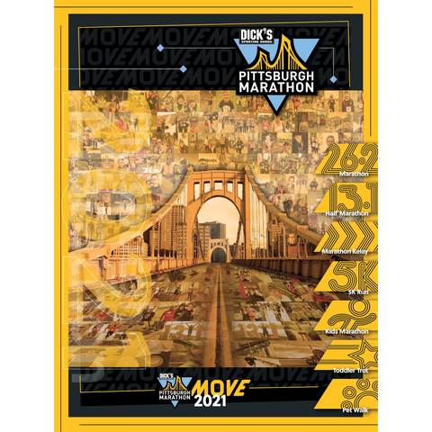 2021 DICK'S Sporting Goods Pittsburgh Marathon Official Poster